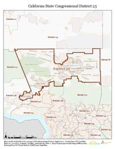 California State Congressional District 25 District 21 District 23  Co
