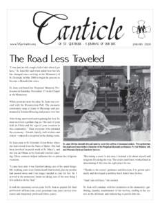 Canticle  www.StGertrudes.org OF ST. GERTRUDE - A JOURNAL OF OUR LIFE
