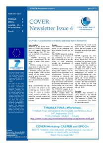 COVER Newsletter Issue 4  July 2012 Inside this issue: THORAX