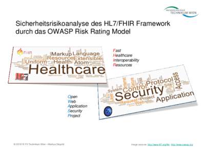 Sicherheitsrisikoanalyse des HL7/FHIR Framework durch das OWASP Risk Rating Model Fast Healthcare Interoperability Resources