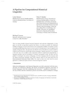 Historical linguistics / Language comparison / Linguistics / Computational phylogenetics / Bioinformatics / Academia / Culture / Sequence alignment / Multiple sequence alignment / Comparative method / Etymology / Cognate