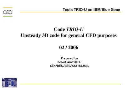 Results on IBM/Blue Gene  using   PRODIF   a parallel seismic wave modeling code