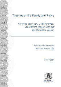 PDF File: Working Paper #[removed]Theories of the Family and Policy - The Treasury