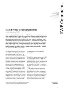 Mali: Beyond Counterterrorism