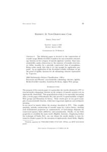 29  Documenta Math. Rigidity II: Non-Orientable Case Serge Yagunov1