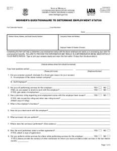 Reset Form UIA 1015-C		 State of Michigan (Rev. 5-11)		 		 LICENSING AND REGULATORY AFFAIRS