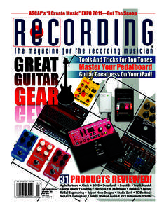 #RECCOVER_#RECCOVER:03 AM Page 1  ® JULY 2011 $5.99US $5.99CAN