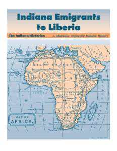 Indiana Emigrants Emigrants Emigr to to Liberia Liberia