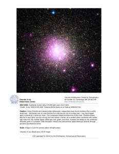 Chandra :: Photo Album :: NGC 6388 :: NGC 6388 Handout