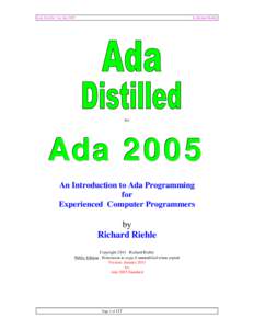 Microsoft Word - Ada Distilled 24 JanuaryAda 2005 VersionFormat.doc