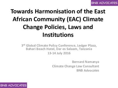 Climate change policy / Energy economics / Sustainability / Africa / Energy / Climate change mitigation / Low-carbon economy / Climate change / East African Community / Climate change adaptation