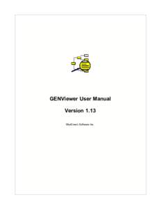 GENViewer User Manual Version 1.13 MudCreek Software Inc. I