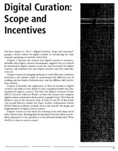 Digital (uration: Scope and Incentives The four chapters in 