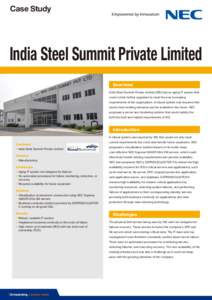 Case Study - India Steel Summit Private Limited
