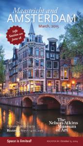 Maastricht and  AMSTERDAM March, 2015  Info