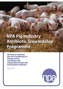 NPA Pig Industry Antibiotic Stewardship Programme Striving to minimise the use of antibiotics in the pig sector,