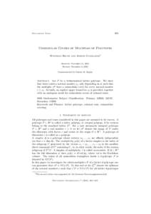 463  Documenta Math. Unimodular Covers of Multiples of Polytopes Winfried Bruns and Joseph Gubeladze1
