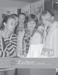 Zachor  Remember vancouver holocaust education centre newsletter | number 1 | january 2007