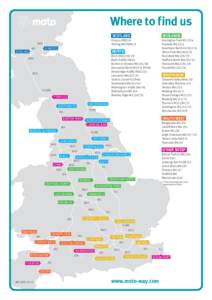 Counties of England / Transport in England / Transport in the United Kingdom / M6 motorway / M1 motorway / Moto Hospitality / M5 motorway / A1 road / A1(M) motorway / Smart motorway