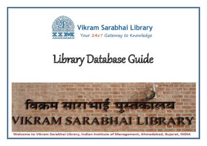 Library Database Guide  A-Z INDEX S. No  Database Name
