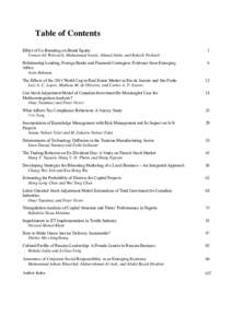 Table of Contents Effect of Co-Branding on Brand Equity Usman Ali Warraich, Muhammad Awais, Ahmed Amin, and Rakesh Parkash 1