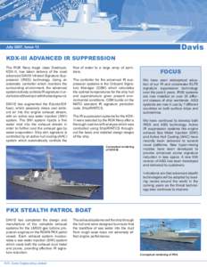 Davis  July 2007, Issue 13 KDX-III ADVANCED IR SUPPRESSION The ROK Navy Aegis class Destroyer,
