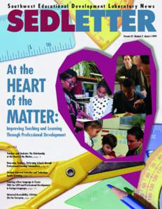 SEDL Letter: Teachers - At the Heart of the Matter