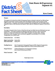 Microsoft Word - SR-46 Seg 4A Fact Sheet[removed]doc