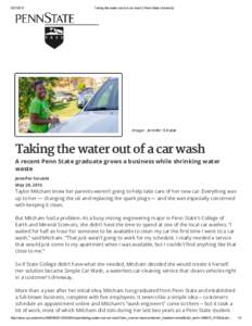 Taking the water out of a car wash | Penn State University Penn S