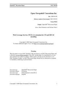 OpenGIS® Discussion Paper  OGC[removed]