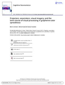Projectors, associators, visual imagery, and the time course of visual processing in grapheme-color synesthesia