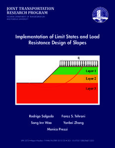 JOINT TRANSPORTATION RESEARCH PROGRAM INDIANA DEPARTMENT OF TRANSPORTATION AND PURDUE UNIVERSITY  Implementation of Limit States and Load