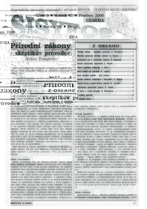 Neperiodický zpravodaj obèanského sdruení SISYFOS - ÈESKÉHO KLUBU SKEPTIKÙ  Èíslo 3 l Roèník VI. l Prosinec 2000 ZDARMA