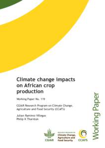 Working Paper No. 119 CGIAR Research Program on Climate Change, Agriculture and Food Security (CCAFS) Julian Ramirez-Villegas Philip K Thornton