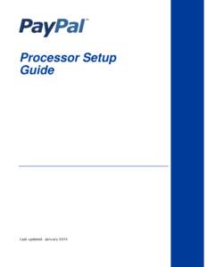 Payflow Processor Setup Guide