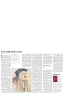 Literatur Z 5  Frankfurter Allgemeine Zeitung · 21. August 2010 · Nr. 193 Die Füße im Bett, den Kopf in der Schlinge