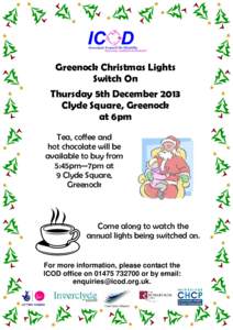 Christmas Lights Switch On Poster A4