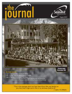 the  journal August 2010 Volume 10 Issue #8