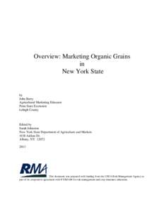 Microsoft Word - Overview of Marketing Organic Grains John Berry Final