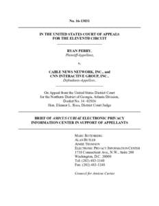 NoIN THE UNITED STATES COURT OF APPEALS FOR THE ELEVENTH CIRCUIT _________________________ RYAN PERRY,