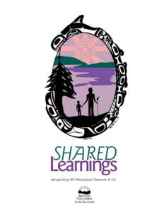 SHARED  Learnings Integrating BC Aboriginal Content K-10  SHAREDLearnings