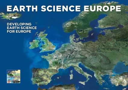 EARTH SCIENCE EUROPE DEVELOPING EARTH SCIENCE FOR EUROPE  CONTE NTS