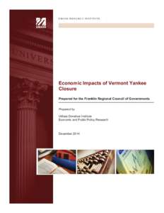 Microsoft Word - Economic Impacts Vermont Yankee Closure_FINAL[removed]