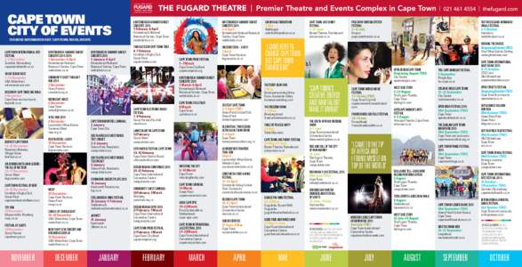 CAPE TOWN CITY OF EVENTS FOR MORE INFORMATION VISIT CAPETOWN.TRAVEL/EVENTS KIRSTENBOSCH SUMMER SUNSET CONCERTS 2015