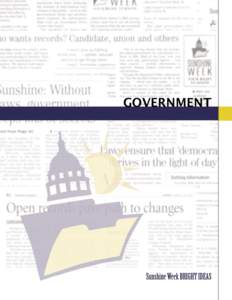 Nixon says openness is essential to good government; Sunshine...