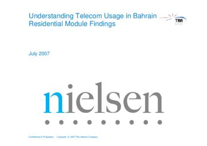 Bahrain TRA Usage & Attitude Research Findings