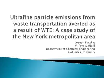 Ultrafine particle emissions from mobile sources associated with waste-to-energy facilities