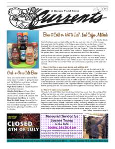 3 Rivers Natural Grocery Co-op & Deli Currents  July 2015 July 2015