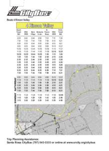 Santa Rosa  CityBus Route 4 Rincon Valley