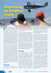 Organising an Aviation Event I